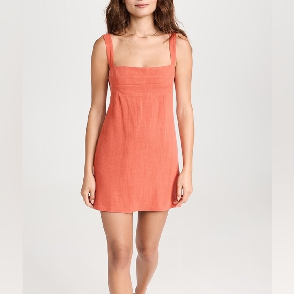RUMER ALLORA MINI APRICOT DRESS NWT